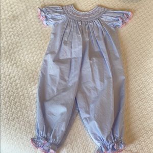 Petit Bebe smocked romper